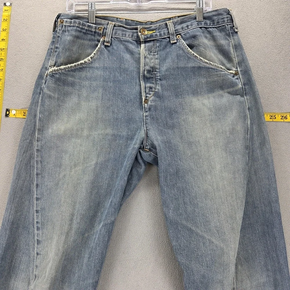 Vintage Levis Engineered Jeans Mens 34x34 Blue Buckle Back Twisted One Pocket